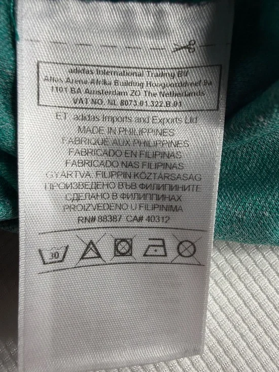 adidas Teal Heather Performance Racerback Tank - Picture 8 of 9